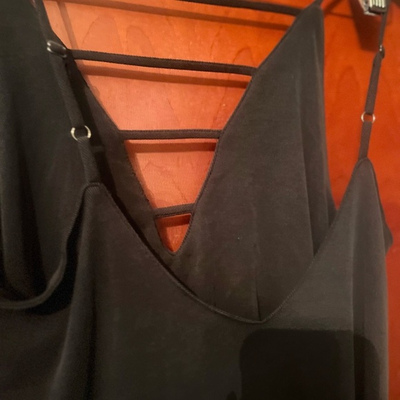 TOBI Silk Cocktail Dress Sz Small Black - Picture 2 of 6